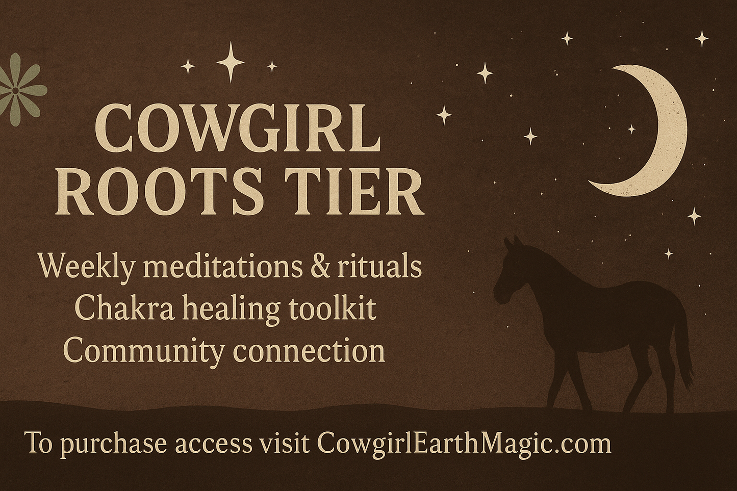 Cowgirl Earth Magic's Monthly Skool Classroom Access