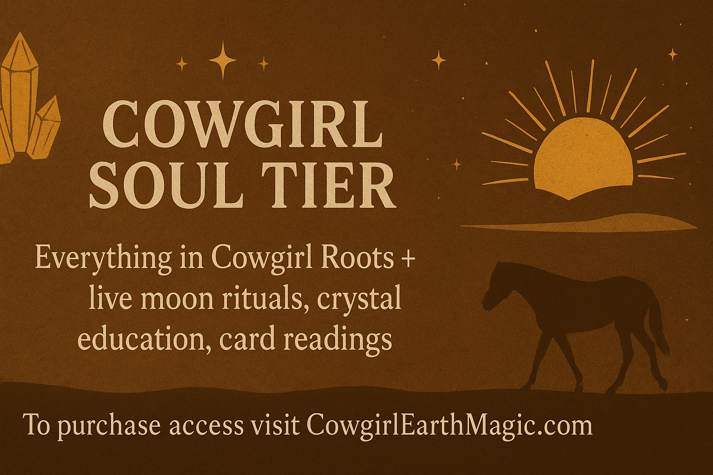 Cowgirl Earth Magic's Monthly Skool Classroom Access