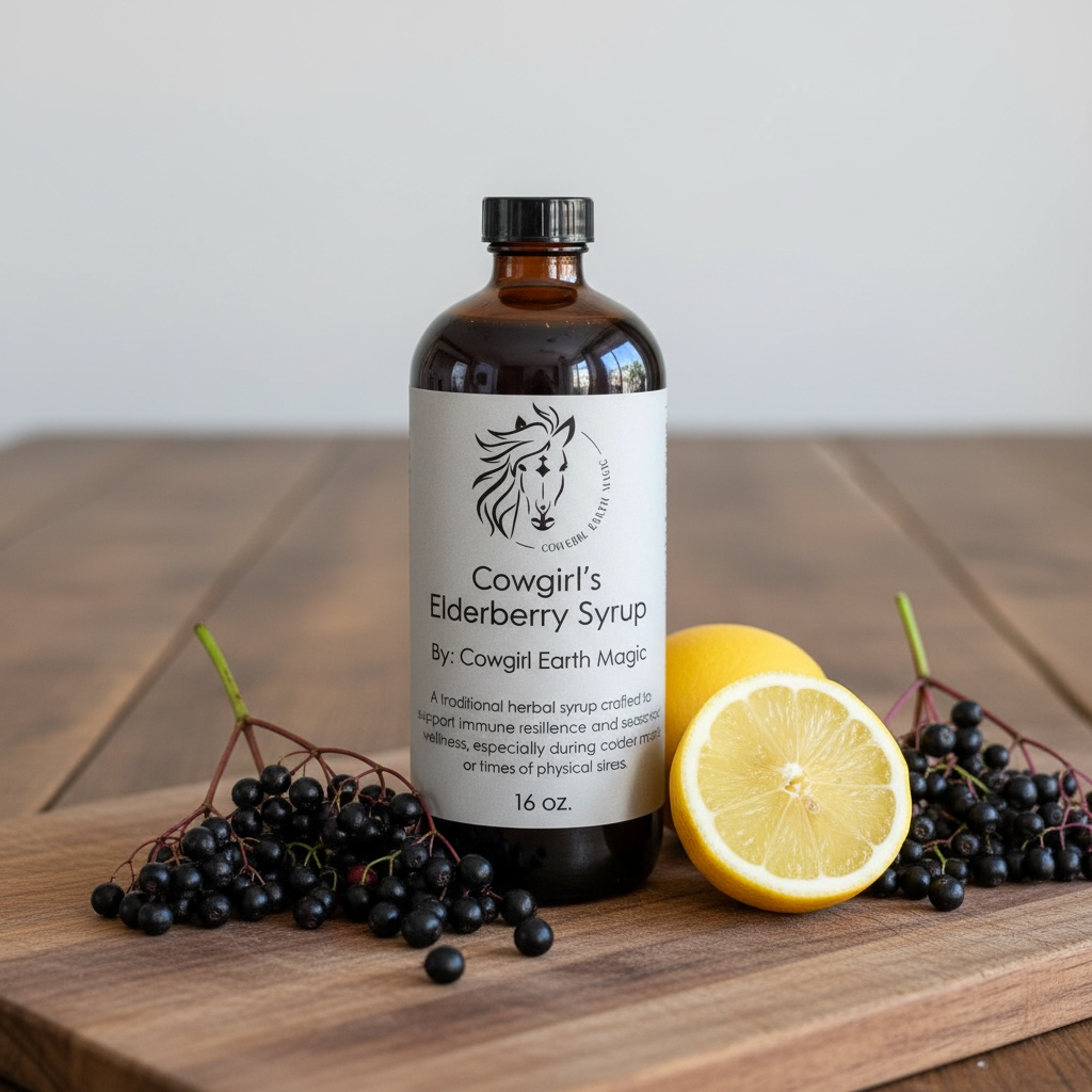Cowgirl’s Elderberry Syrup — Seasonal Immune Support
