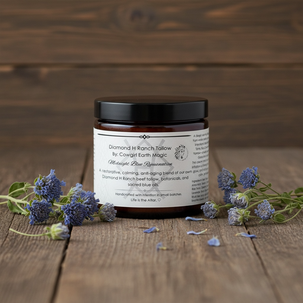 🌙 MIDNIGHT BLUE REJUVENATION — Tallow Facial Cream