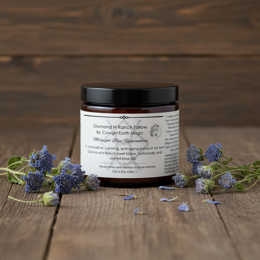 🌙 MIDNIGHT BLUE REJUVENATION — Tallow Facial Cream